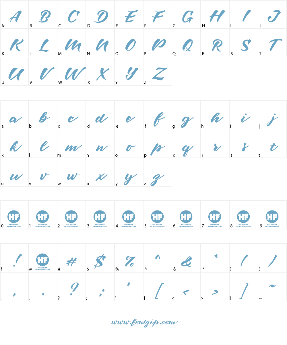 Maybe one Day DEMO Font Character